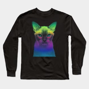 RAINBOW KITTY Long Sleeve T-Shirt